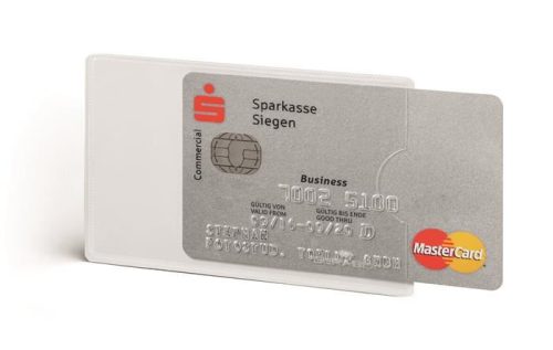  DURABLE bankkártyatartó 1db-os RFID védelemmel áttetsző (890319) 