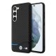  BMW Leather Carbon Samsung S23+ hátlap tok fekete (BMHCS23M22NBCK) 