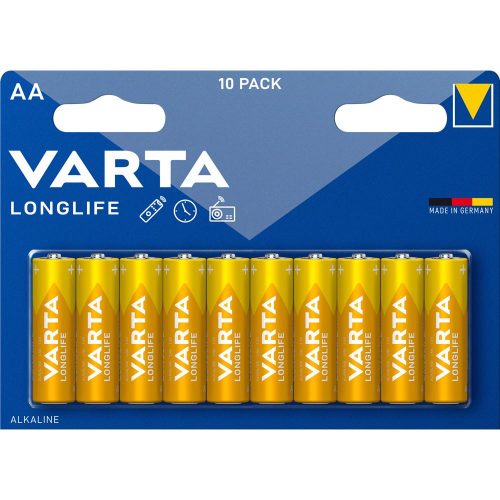 Varta Longlife Alkaline AA ceruza elem 10 db/csomag (4106101461) 