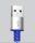  Recci RTC-N33L Lightning - USB-A textil borítású adat- és töltőkábel 2m kék-ezüst 