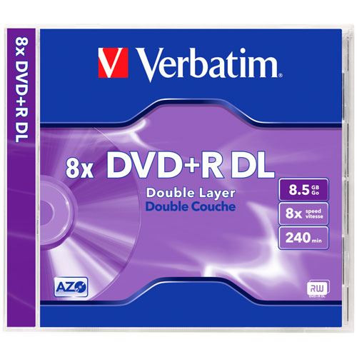  Verbatim DVD+R 8.5GB 8X Doublelayer DVD lemez 