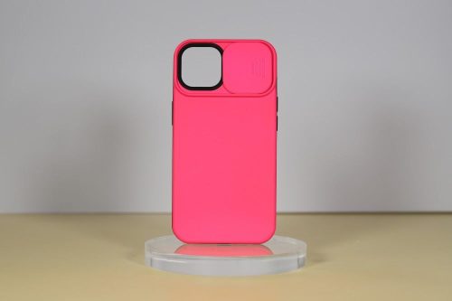  Cellect iPhone14 Plus TPU+PC csúsztathatós kameravédős tok pink (CEL-CAMP-IPH1467M-P) 