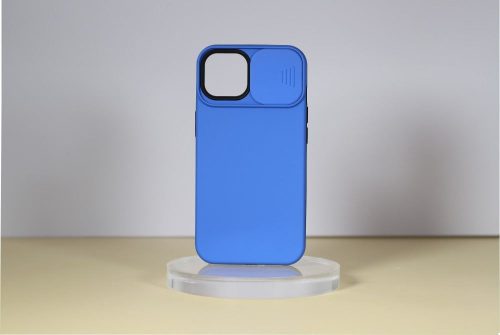  Cellect iPhone 14 TPU+PC csúsztatható kameravédős tok sötét kék (CEL-CAMP-IPH1461-DBL) 