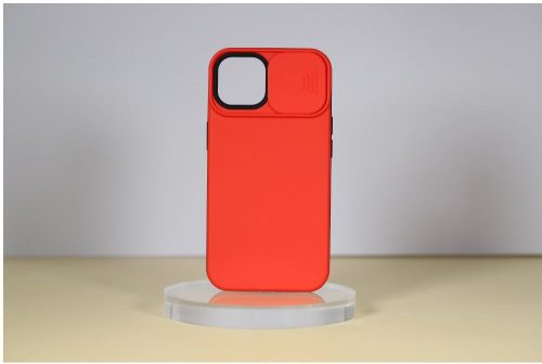 Cellect iPhone 14 TPU+PC csúsztatható kameravédős tok piros (CEL-CAMP-IPH1461-R) 