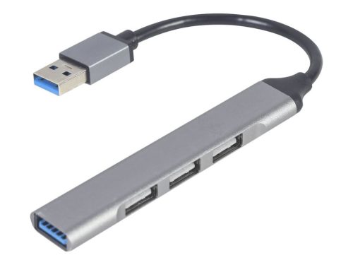  Gembird USB-A HUB 4 portos ezüst (UHB-U3P1U2P3-02) 