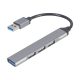  Gembird USB-A HUB 4 portos ezüst (UHB-U3P1U2P3-02) 