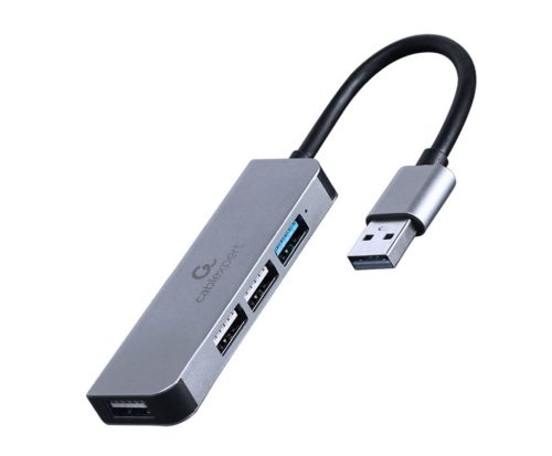 Gembird USB-A HUB 4 portos ezüst (UHB-U3P1U2P3-01) 