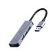  Gembird USB-A HUB 4 portos ezüst (UHB-U3P1U2P3-01) 