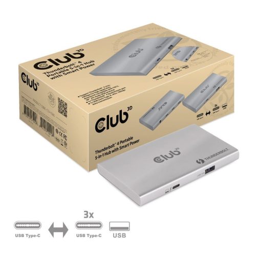  CLUB3D univerzális dokkoló állomás Thunderbolt 4 (CSV-1580) 