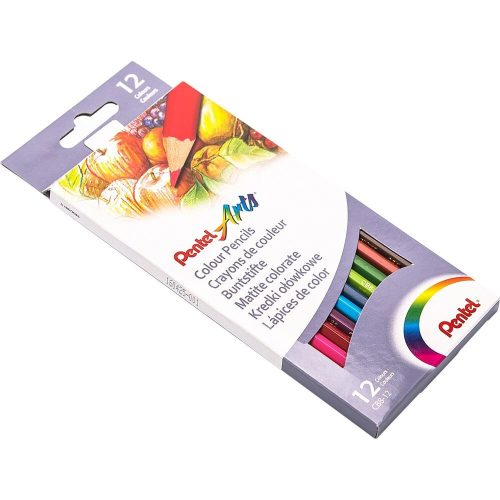  Pentel hatszögletű színes ceruza készlet 12 szín (CB8-12U) 
