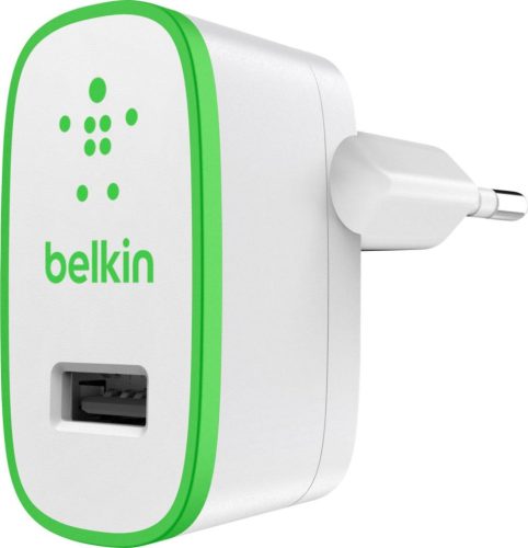 Belkin hálózati töltő USB csatlakozással 2.1 A fehér-zöld (F8M670vfWHT) 
