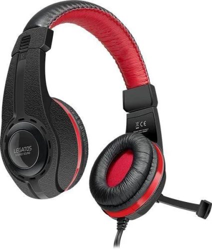  SpeedLink LEGATOS gaming mikrofonos fejhallgató PC, PS4, PS5, Xbox Series X/S, Nintendo Switch, Switch OLED, Switch Lite fekete (SL-450302-BK) 