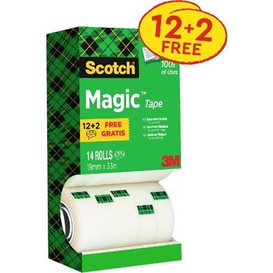  3M Scotch Magic 810 írható ragasztószalag csomag 19mmx33m (7100026965) 
