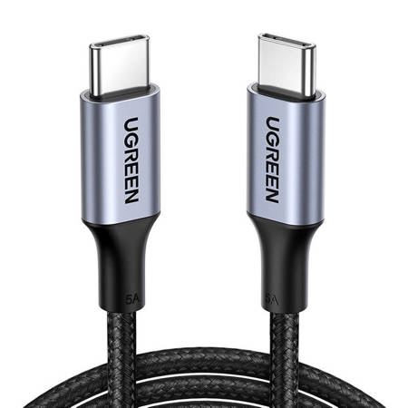 UGREEN US557 USB-C - USB-C kábel 100W 0,5m sötétszürke (u20478) 