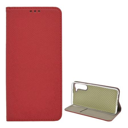  Gigapack Samsung Galaxy S23 rombusz mintás fliptok piros (GP-134935) 