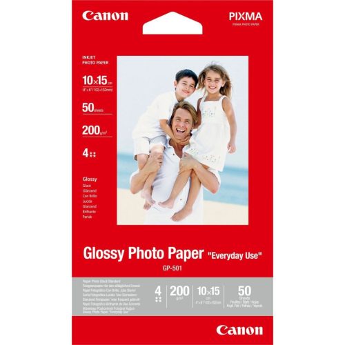  Canon GP-501 fényes fotópapír 10x15cm, 50 lap, 200g (0775B081) 