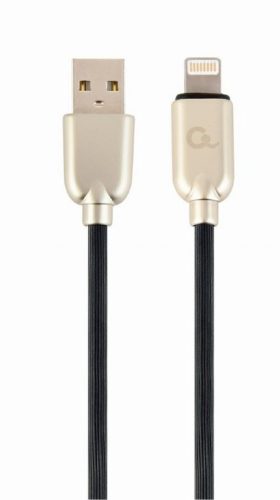  Gembird 8-pin - USB-A adat- és töltőkábel 1m fekete (CC-USB2R-AMLM-1M) 