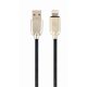 Gembird 8-pin - USB-A adat- és töltőkábel 1m fekete (CC-USB2R-AMLM-1M) 
