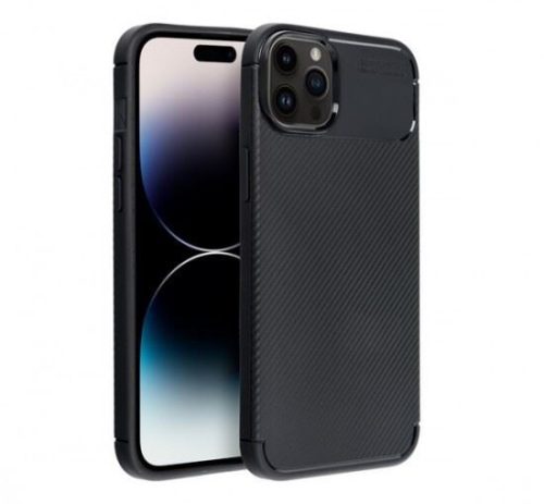  Forcell Carbon Premium Apple iPhone 14 Plus hátlap tok fekete (73582) 