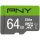  64GB microSDXC PNY Elite U1 + adapter (P-SDUX64U185GW-GE) 