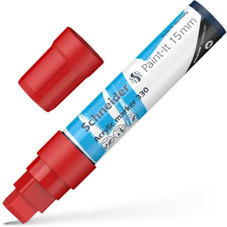  Schneider Paint-It 330 15mm akril marker piros (120302) 