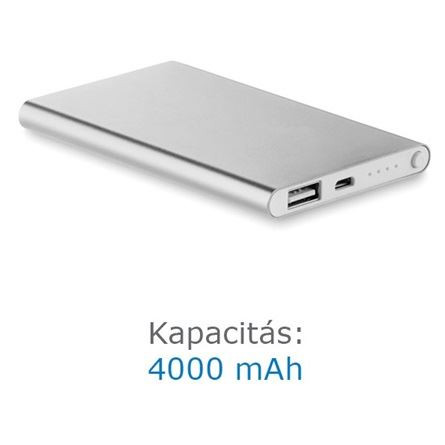  Vivamax Powerbank 4000 mAh ezüst (GYEPB4000) 