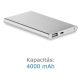  Vivamax Powerbank 4000 mAh ezüst (GYEPB4000) 