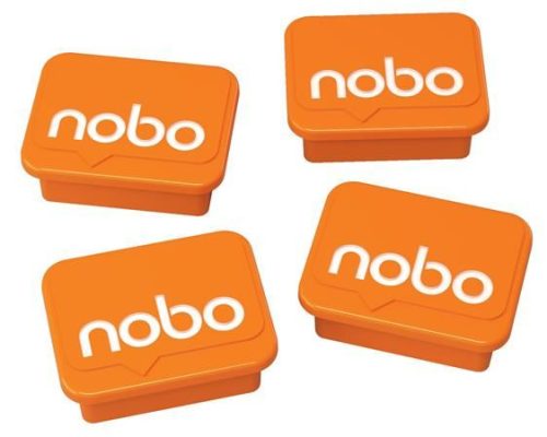  NOBO mágnes mágnestáblákhoz 4db narancs (VN5327) 