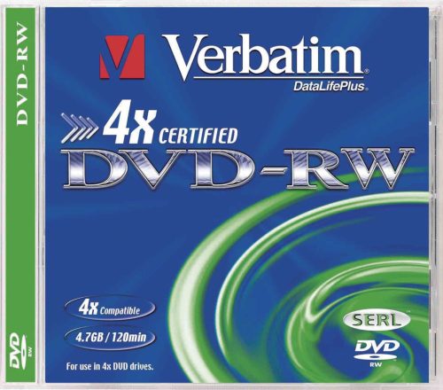  Verbatim DVD-RW 4.7GB 4X DVD lemez (43285) 