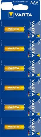  Varta Longlife Kartella AAA ceruzaelem 6 db egyesével téphető (4103101486) 