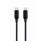  Gembird USB Type-C - USB Type-C Power Delivery adat- és töltőkábel 1,5m fekete (CC-USB2-CMCM60-1.5M) 