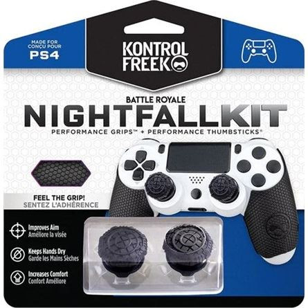  KontrolFreek Performance Grips Nightfall PS4 kontroller borítás fekete (4777-PS4) 