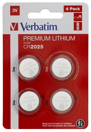  Verbatim Premium Gombelem CR2025 4db (49532) 