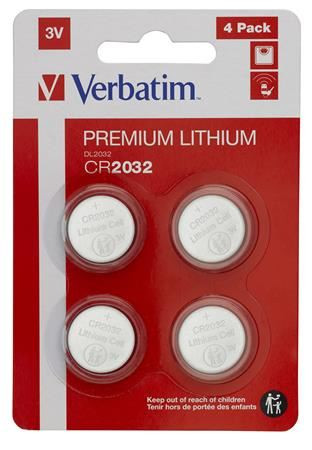  Verbatim Premium Gombelem CR2032 4db (49533) 