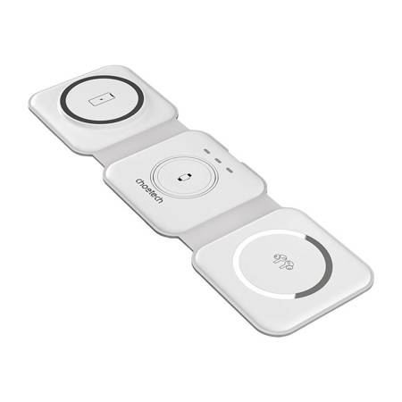  Choetech T588-F mágneses vezeték nélküli töltő 15w fehér 