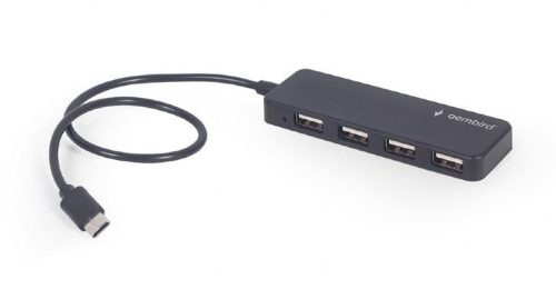  Gembird USB 2.0 HUB 4 portos fekete (UHB-CM-U2P4-01) 