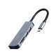  Gembird USB-C 3.1 HUB 3 portos + USB 2.0 kártyaolvasó ezüst (UHB-CM-CRU3P1U2P2-01) 