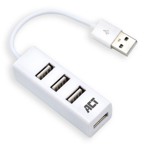  ACT USB Hub 2.0 4 portos fehér (AC6200) 
