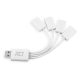  ACT USB Hub 2.0 4 portos fehér (AC6210) 