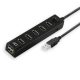  ACT USB Hub 2.0 7 portos kapcsolóval fekete (AC6215) 