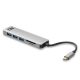  ACT USB-C Hub 3.2 3 portos kártyaolvasóval ezüst (AC7050) 