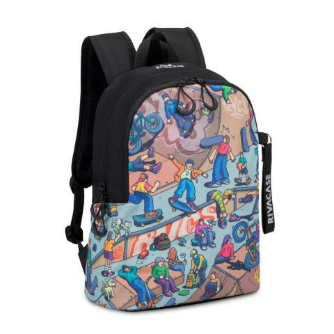  RivaCase 5420 Agora Skaters Urban notebook hátizsák 17.3" mintás (4260709011141) 