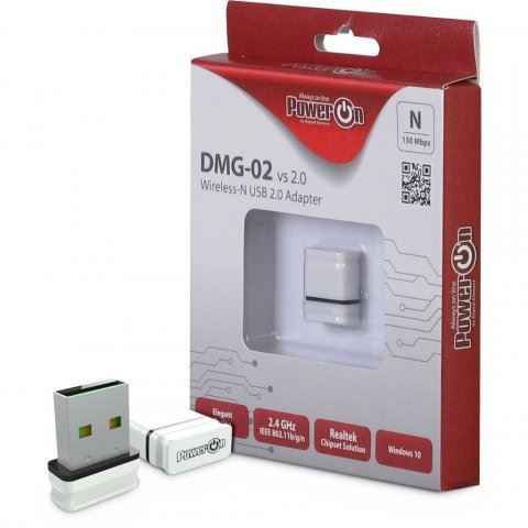  PowerON DMG-02 Wi-Fi 4 USB Nano Adapter (88888122) 
