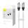  Baseus CoolPlay USB-C - USB-C kábel 100W 1m fehér (CAKW000202) 