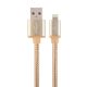  Gembird Cablexpert  USB -> Lightning kábel 1.8m aranyszínű (CCB-mUSB2B-AMLM-6-G) 