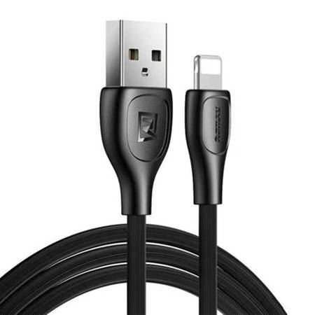  Remax Lesu Pro USB-A - Lightning kábel 2.1A 1m fekete (RC-160i Black) 