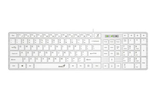  Genius SlimStar 126 billentyűzet fehér (31310017412) 