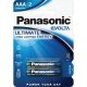  Panasonic EVOLTA 1,5V AAA/mikro szupertartós alkáli elem (2 db/csomag) (LR03EGE-2BP) 