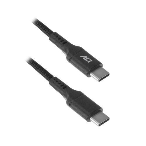  ACT USB-C - USB-C adat- és töltőkábel 1m fekete (AC3096) 