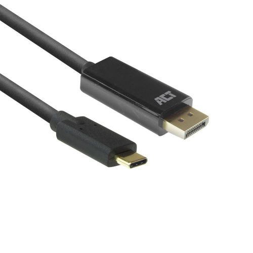  ACT USB-C - DisplayPort adapter kábel 2m fekete (AC7325) 